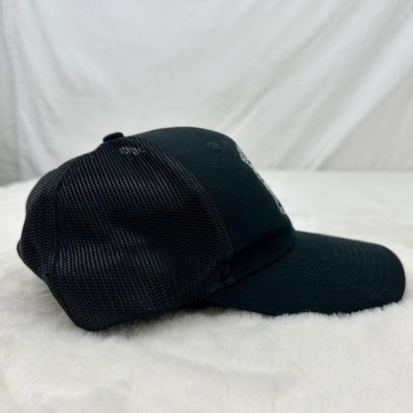 Raider Cartel Meshback Snapback Adjustable Cap Adult Unisex Black Port Authority - Picture 3 of 9